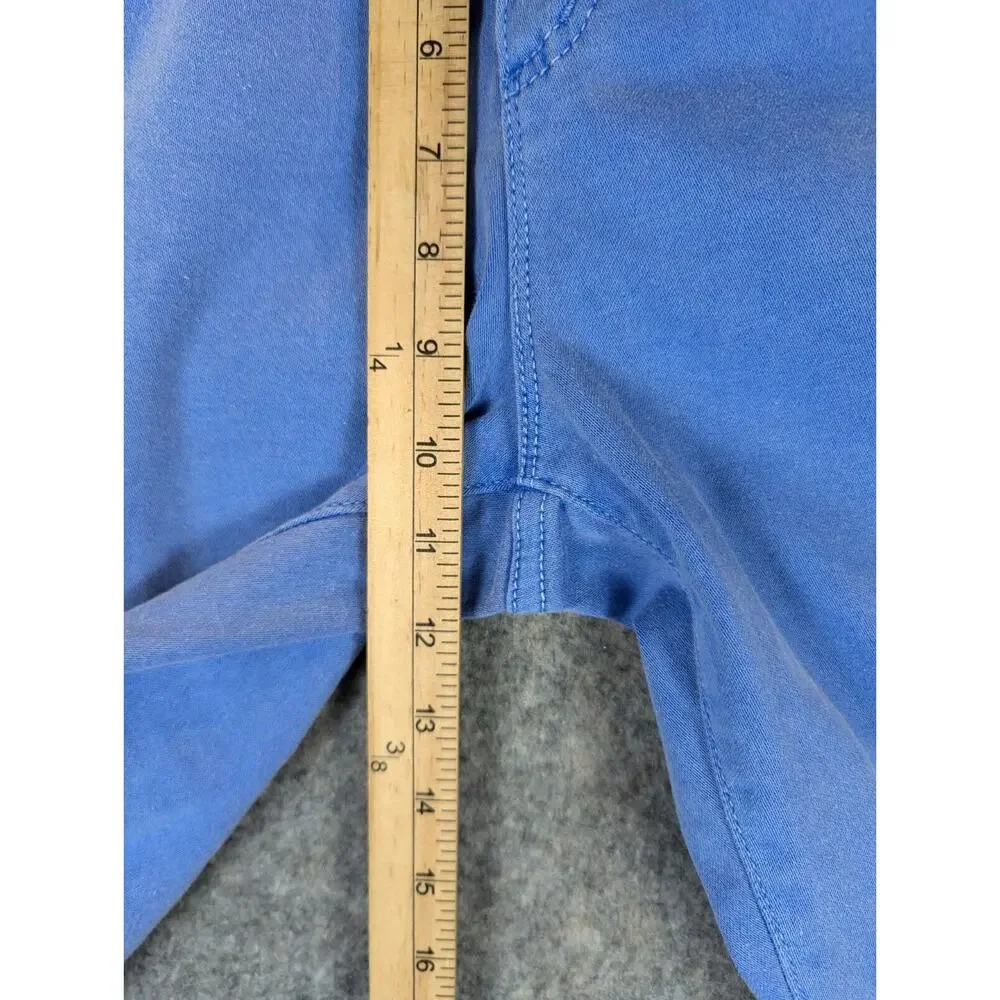 Michael Kors Jeans Womens 12 Blue Izzy Cropped Skinny Stretch Cotton Denim